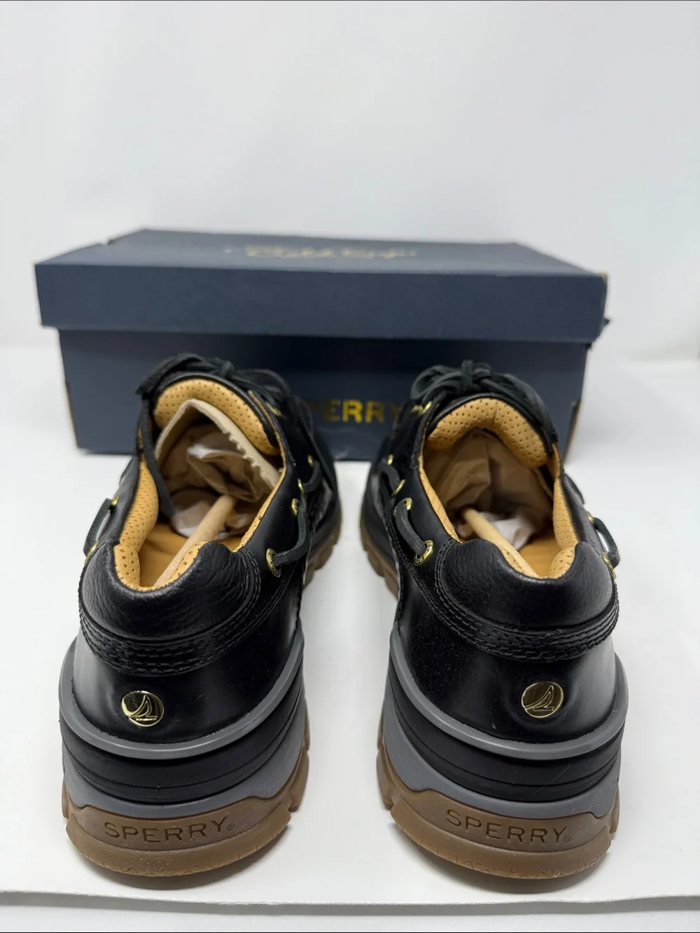 Sperry Gold Cup Billfish Plushwave Boat Shoe Men’s‎ 10M Full Grain Leather NIB